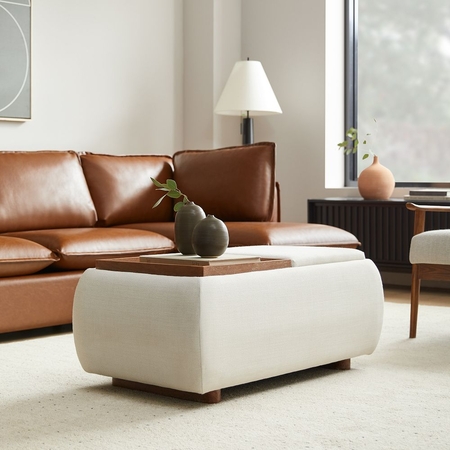 Storage shop ottoman table