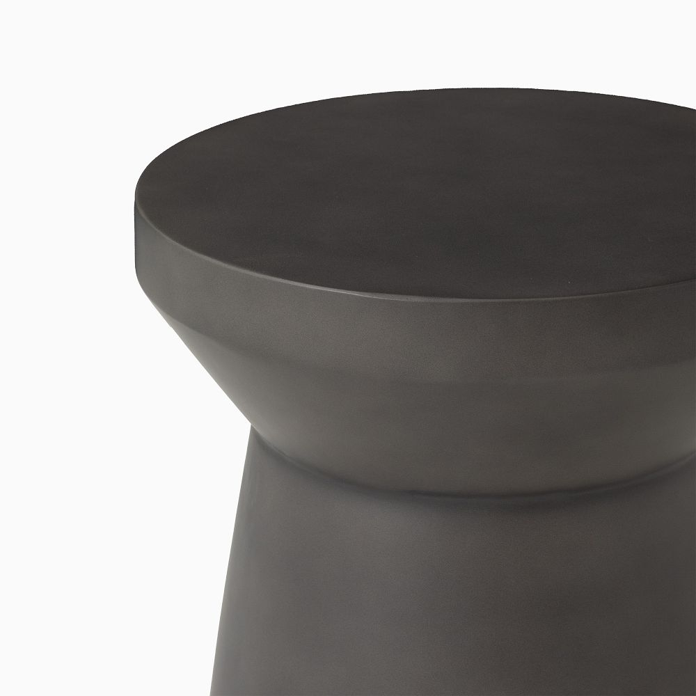 Black concrete side table sale
