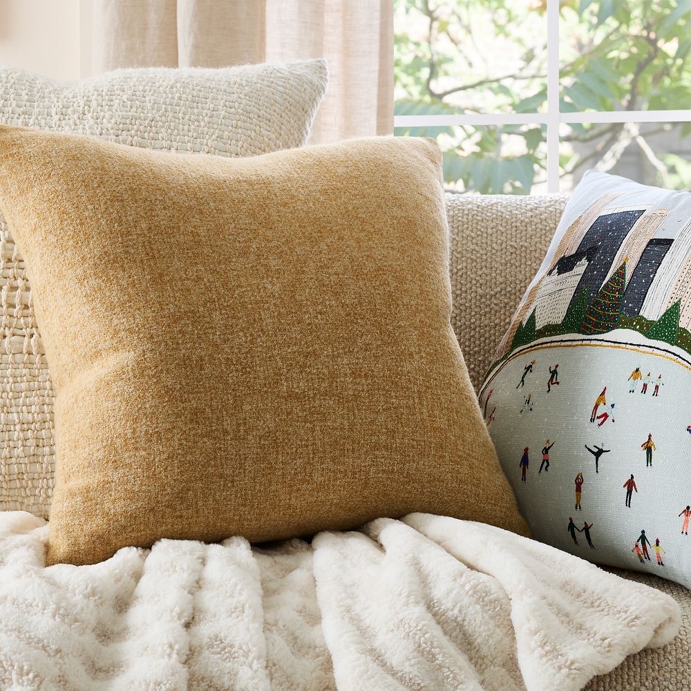 Brushed Woven Pillow Cover