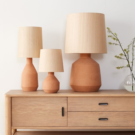 West elm bedside outlet lamps