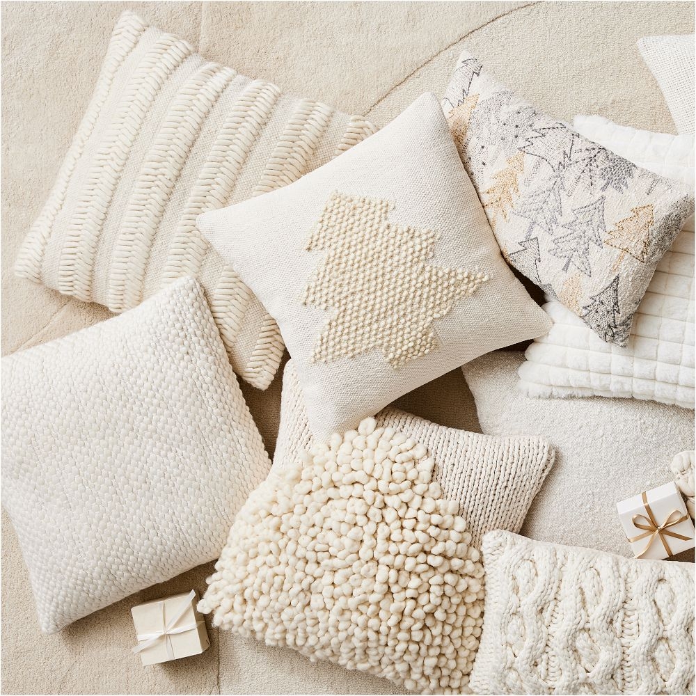 Buy online Bubble Quilted Fur Pillow Cover now West Elm UAE UAE