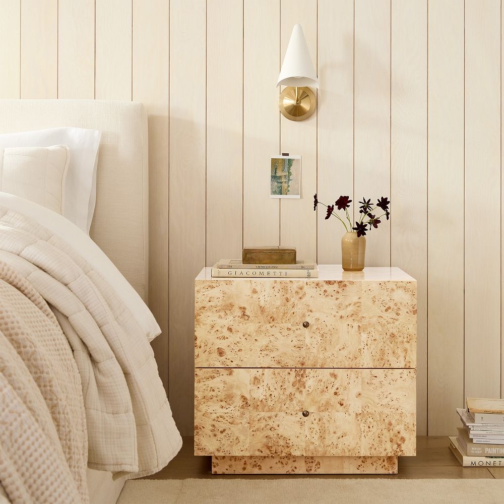Nightstand gold hot sale