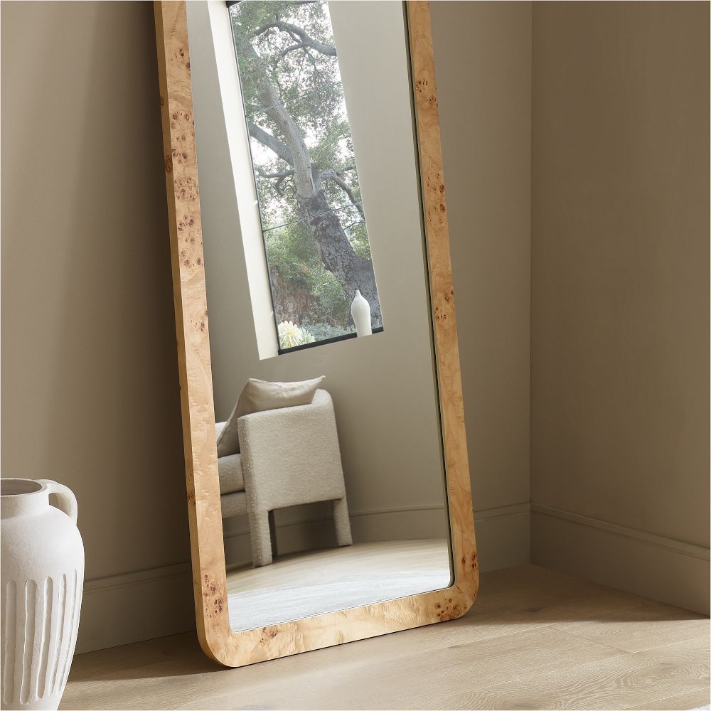 Full length discount wood framed mirror