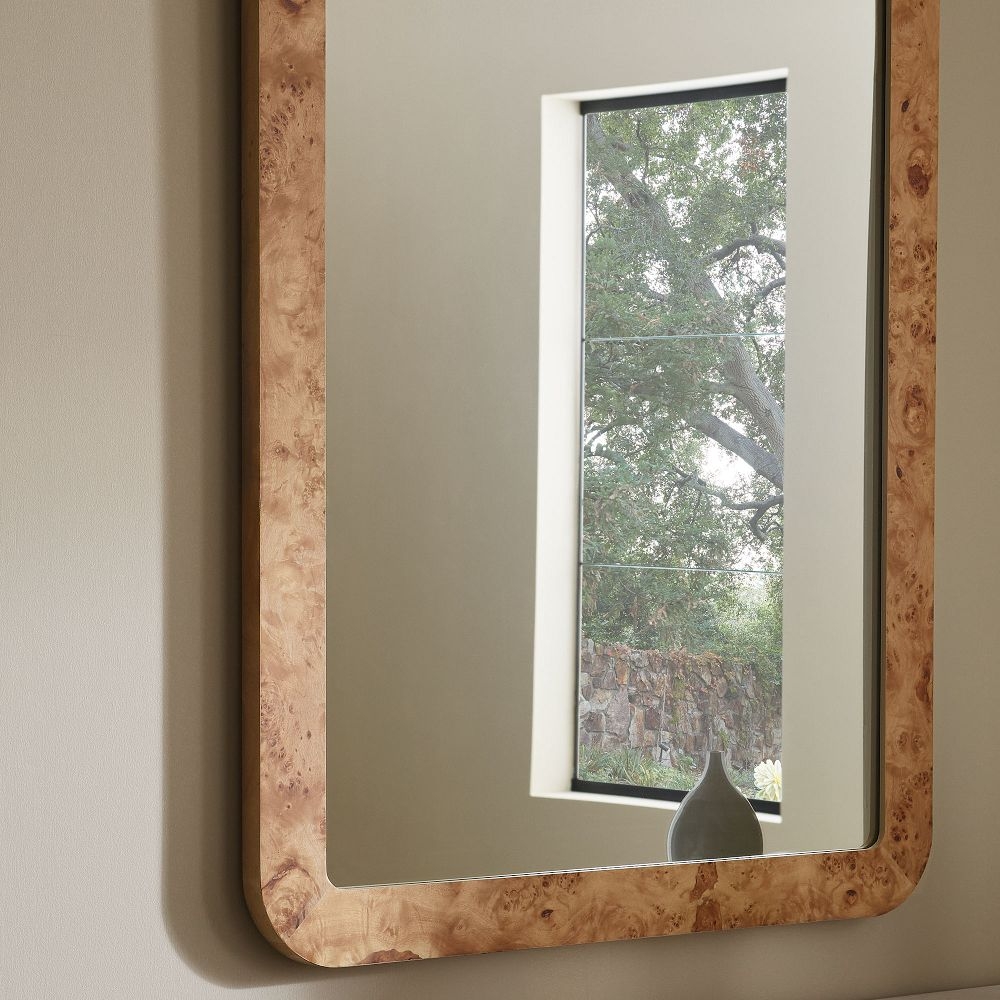 Copper store framed mirror