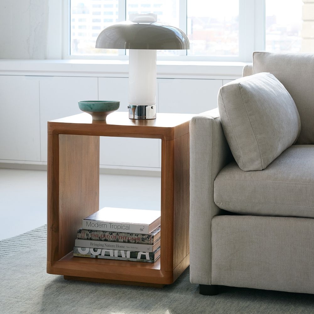 Tropical outlet side table