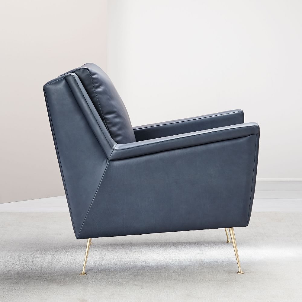 West elm deals leather chair