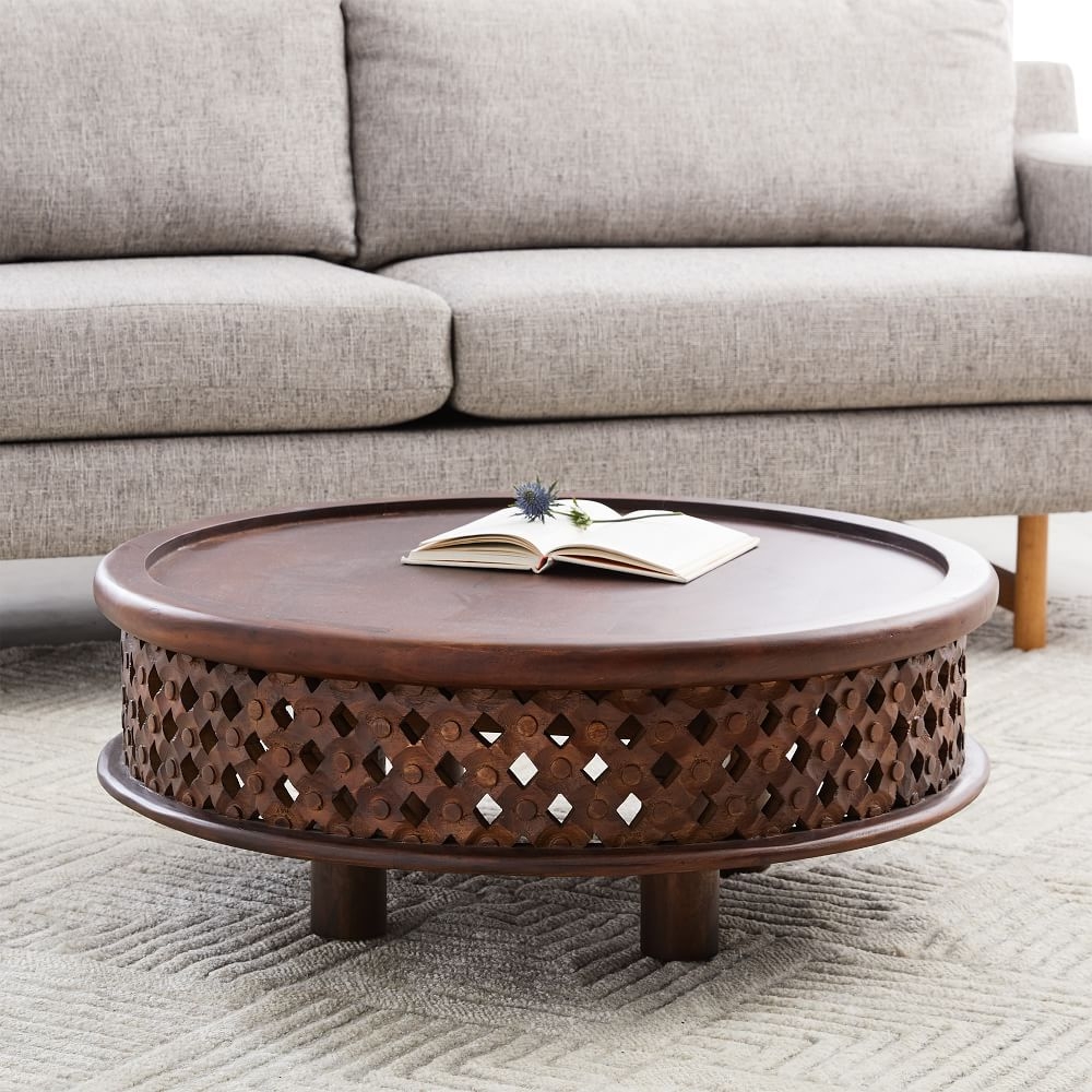 Heavy wooden store coffee table