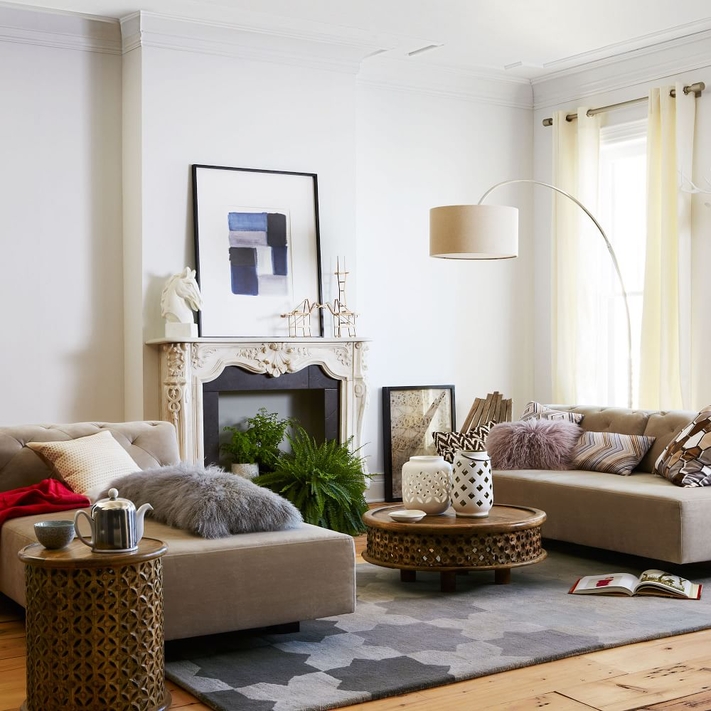 Buy online Carved Wood Side Table now West Elm UAE UAE