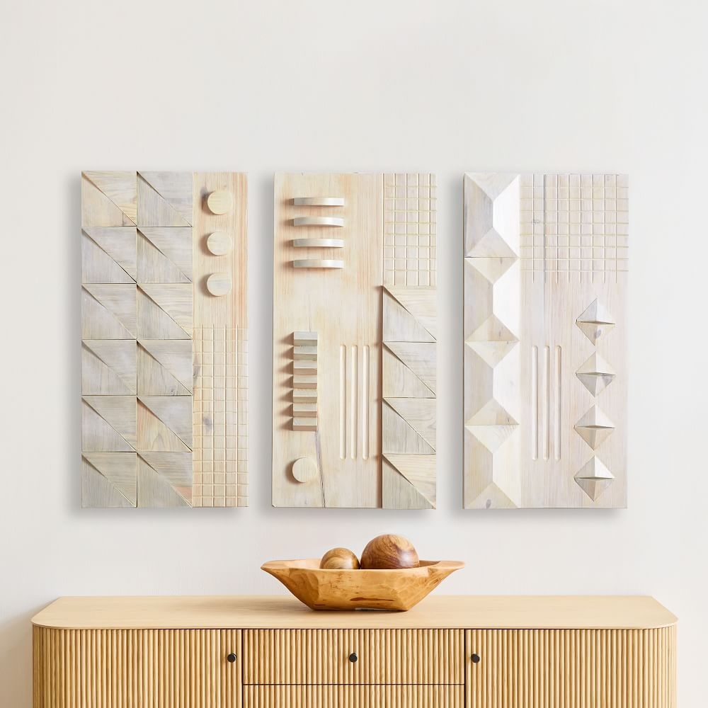 Wooden panel outlet wall art