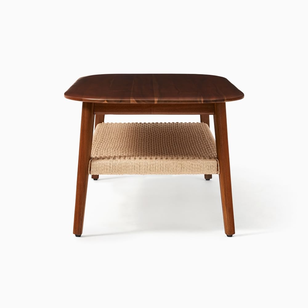Woven rattan coffee table hot sale