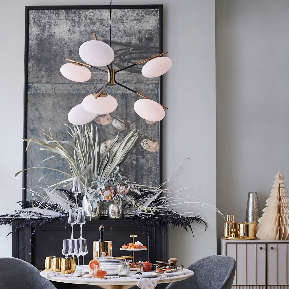 West elm store champignon chandelier