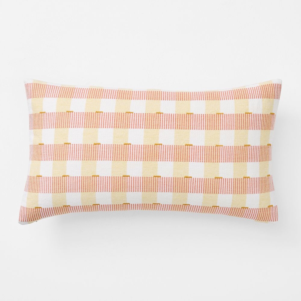 Checked pillows top