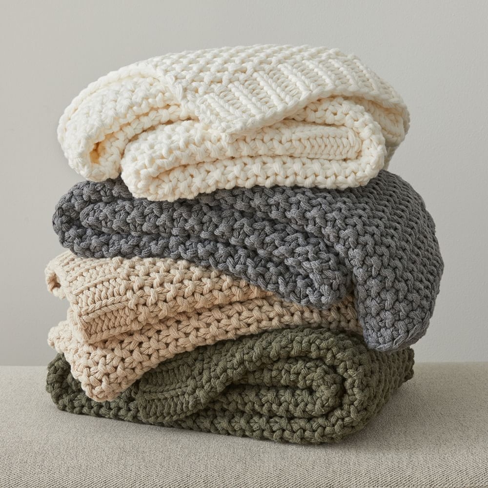 Cotton deals knit blanket