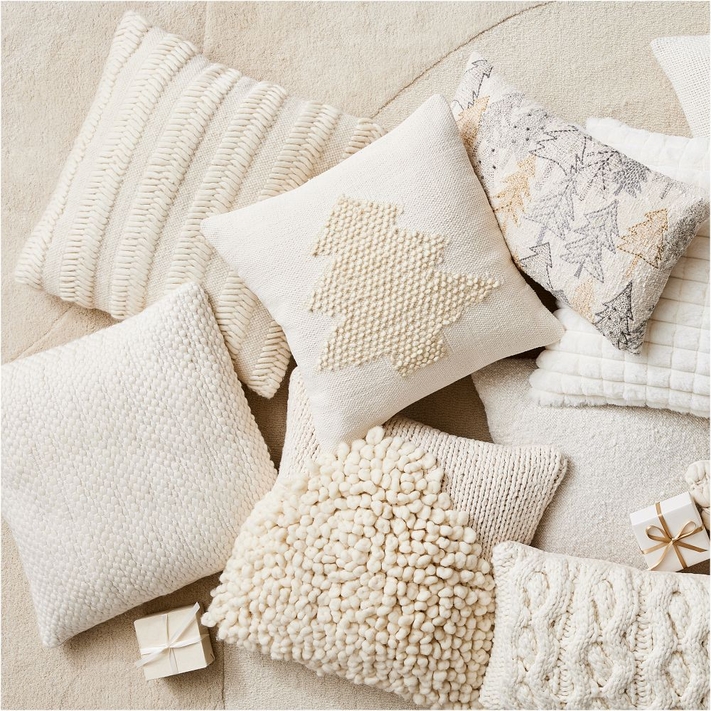 Chunky Herringbone Wool Pillow Cover