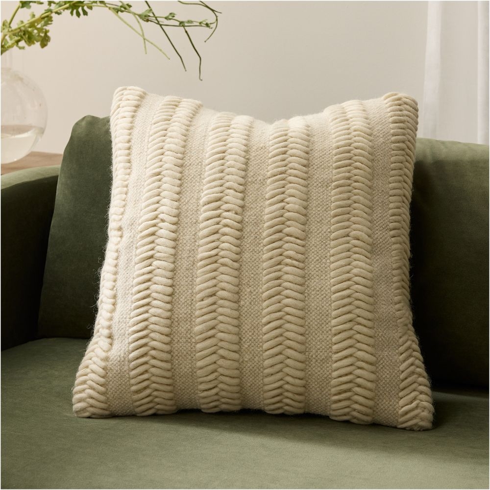 Wool cushion shop cover