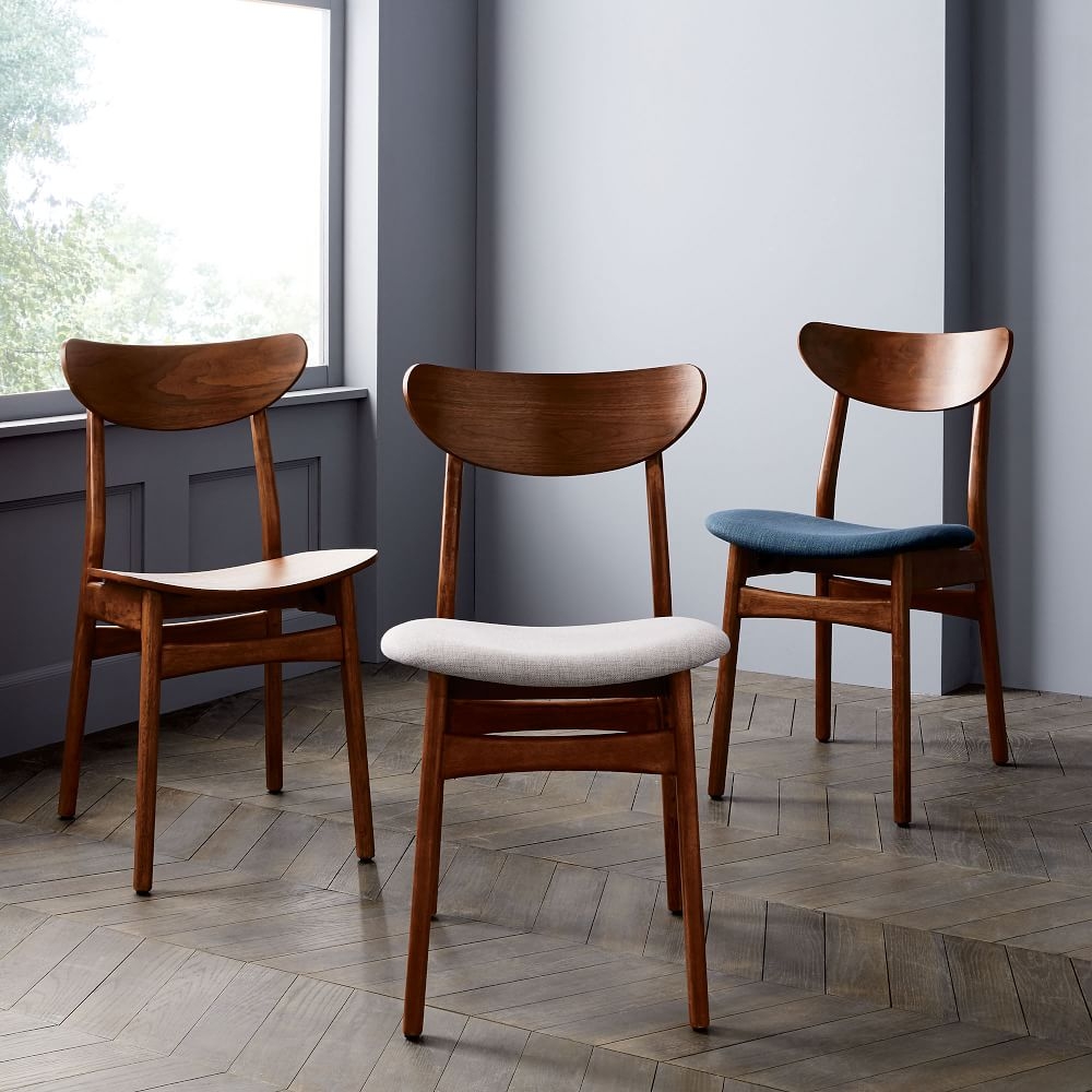 Upholstered dining chairs set of deals 2