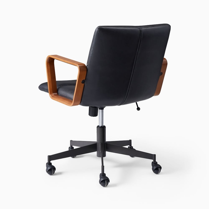 Camel leather desk chair new arrivals