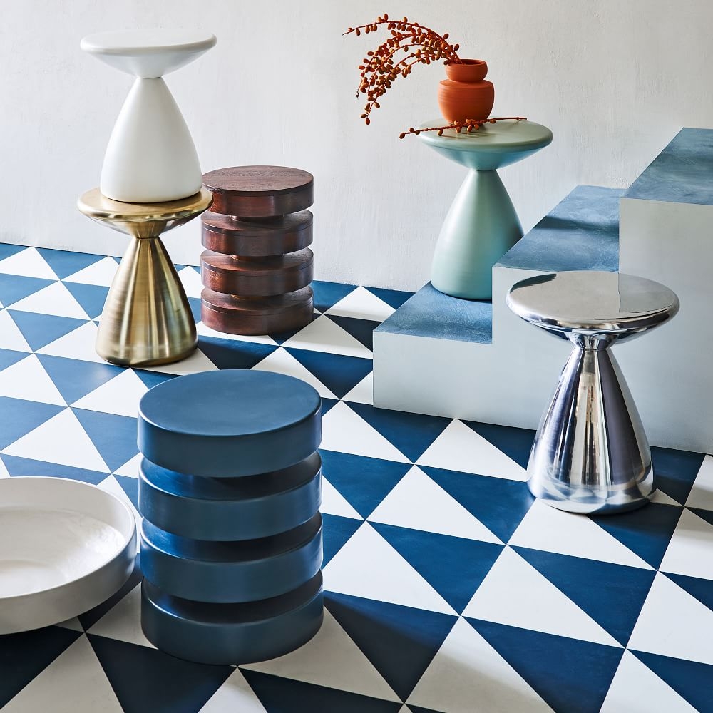 West elm floating disks side deals table