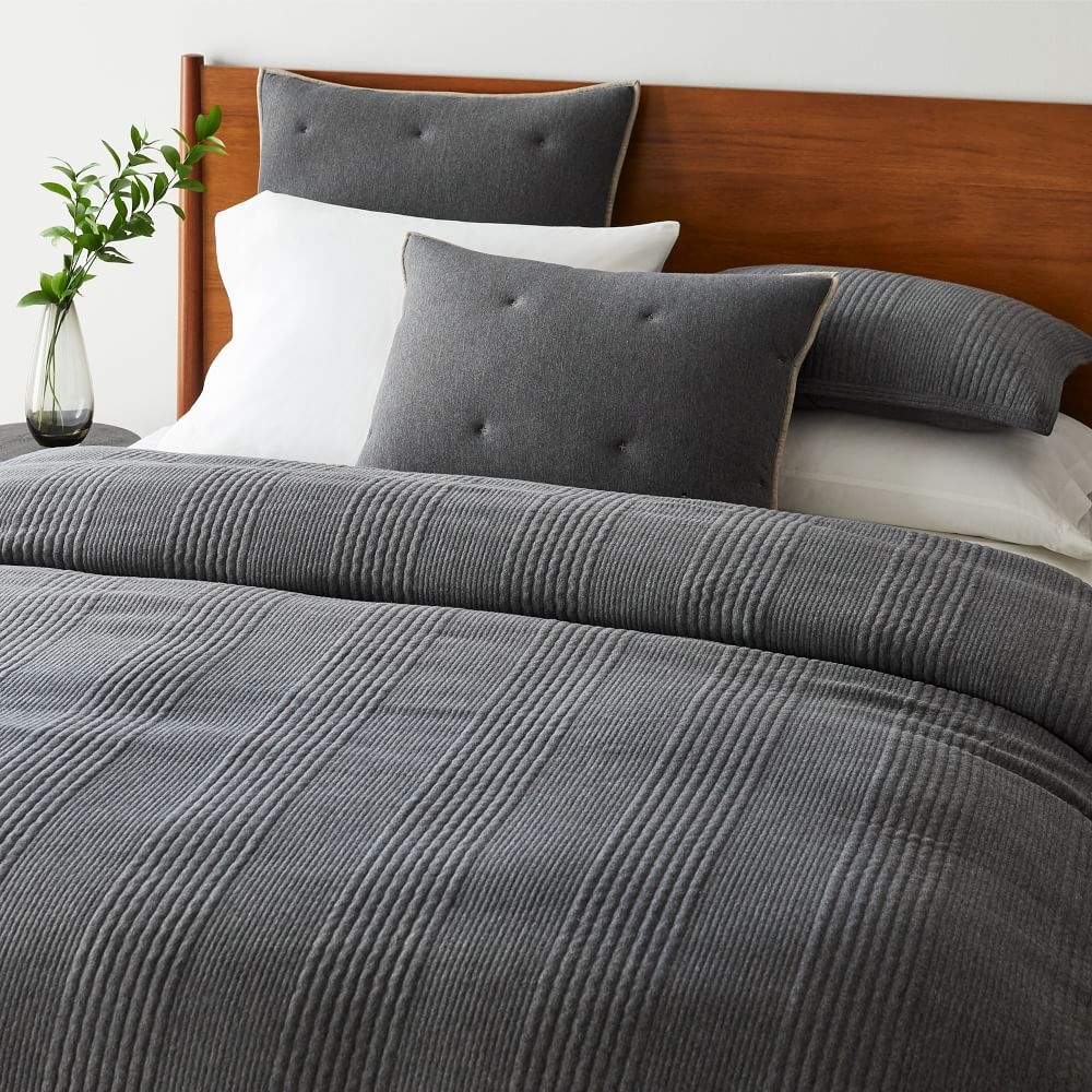 West elm store duvet cover white
