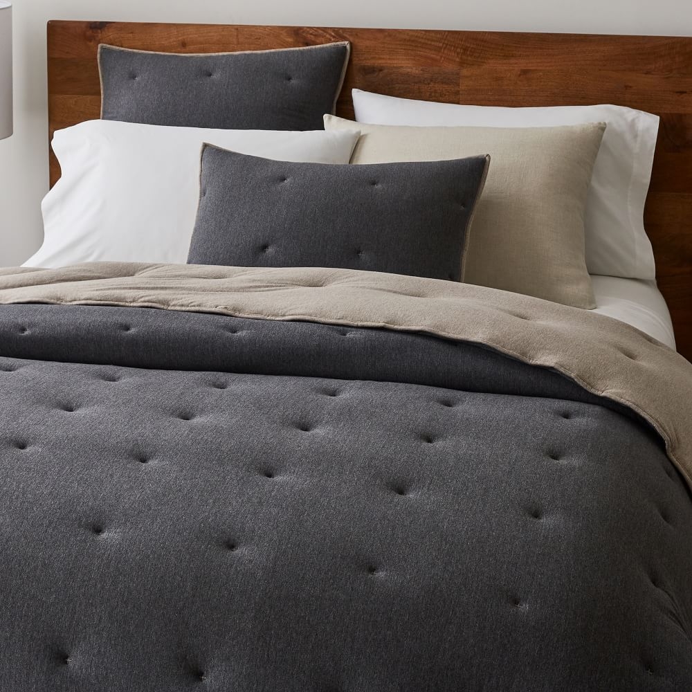 Cotton Cloud Jersey Framed Quilt Shams