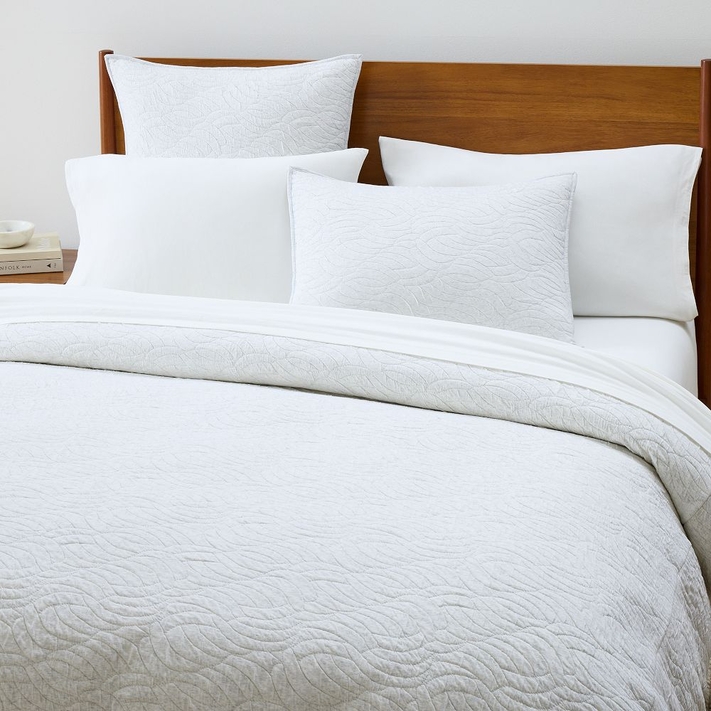 West elm duvet cover white store