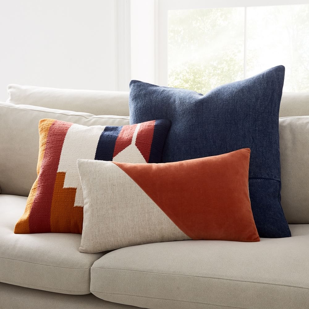 Buy online Cotton Linen Velvet Corners Pillow Cover now West