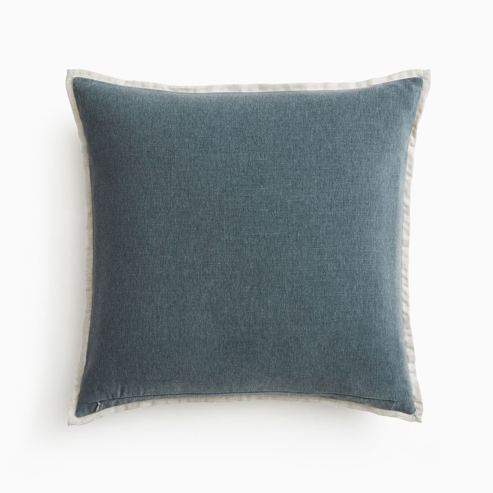 Cotton top velvet pillows