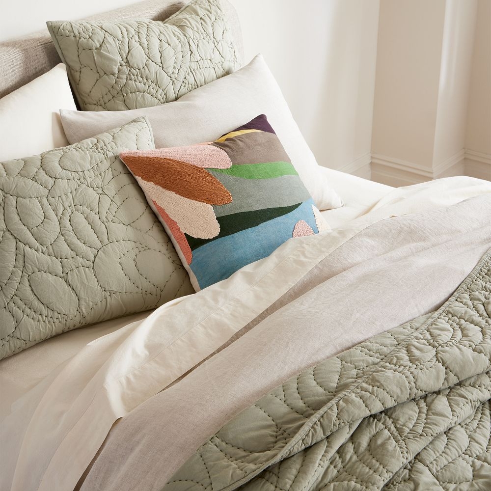 Airy Cotton Voile Bloom Quilt Shams
