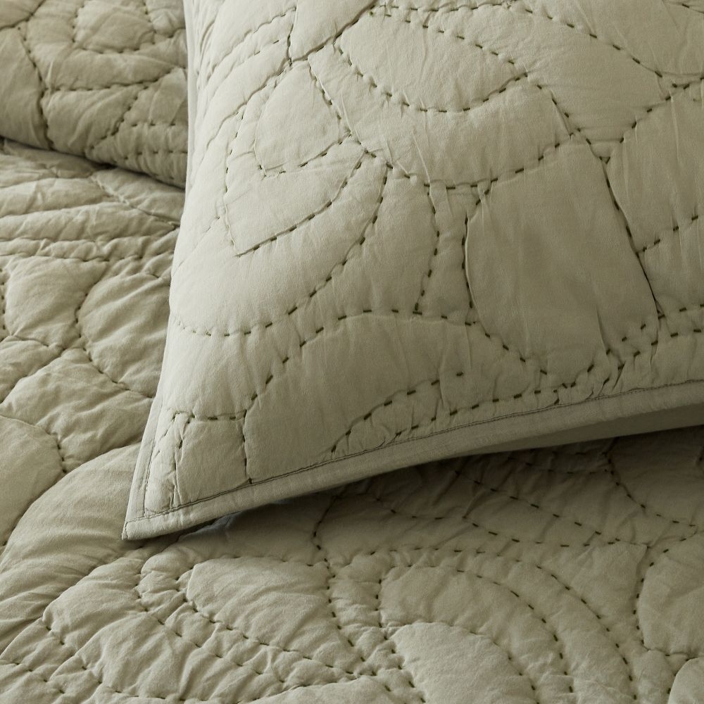 Quilted sham clearance
