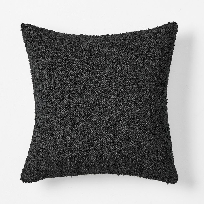 Black textured pillow sales