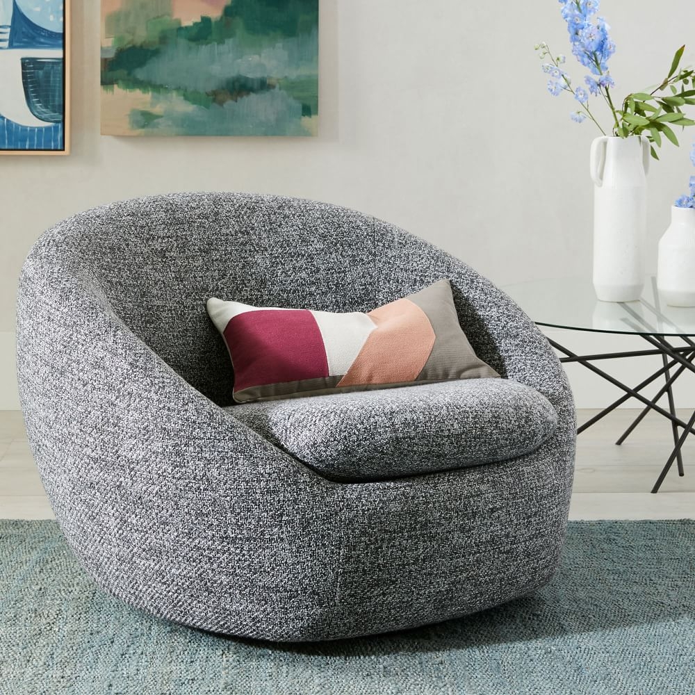 Buy online Cozy Swivel Chair now West Elm UAE UAE
