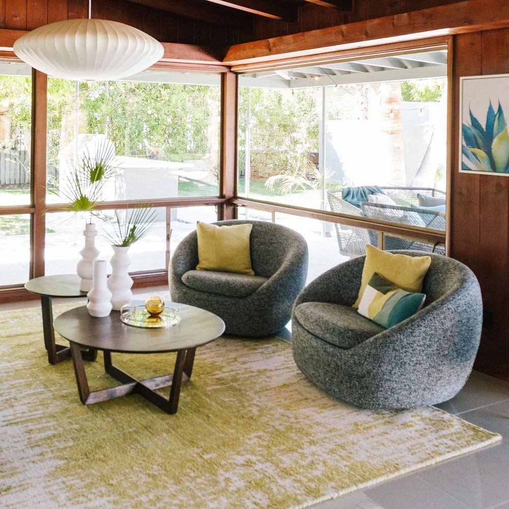West elm sales swivel chair