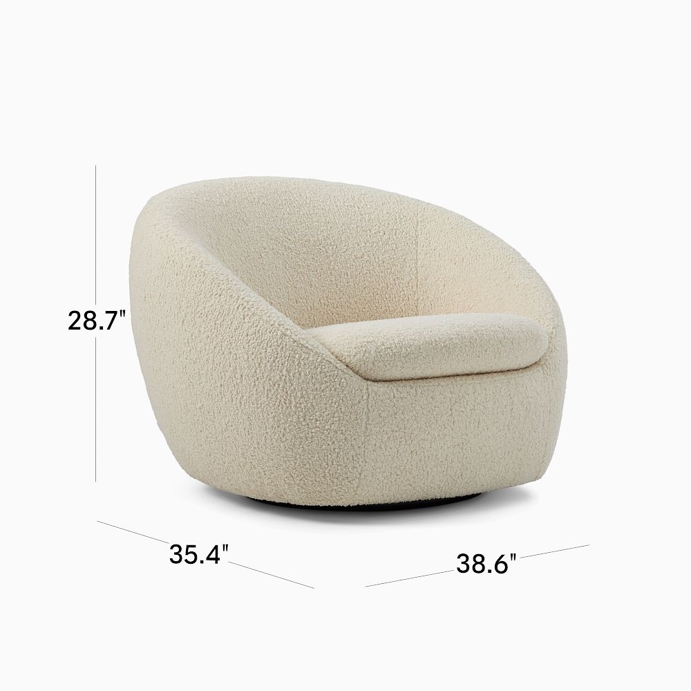 Small swivel sales club chair