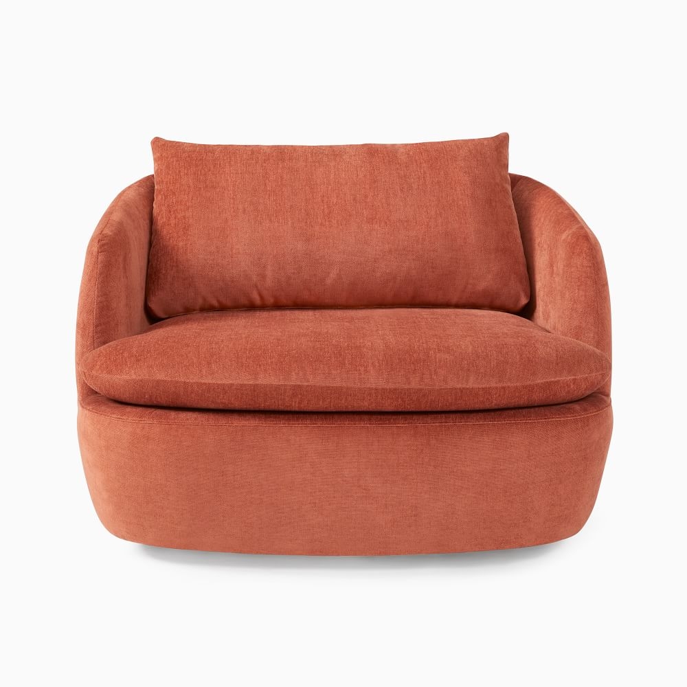 Crescent swivel chair sales west elm