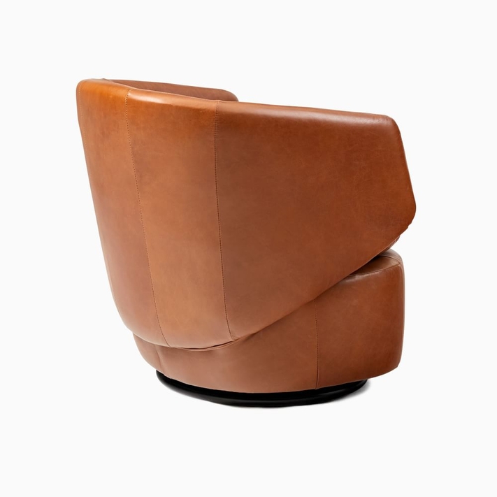 Genuine leather swivel chair new arrivals