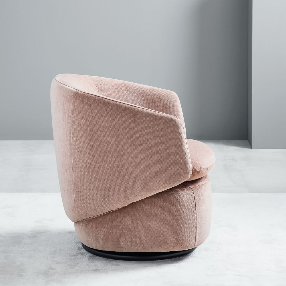 Crescent shop swivel chair
