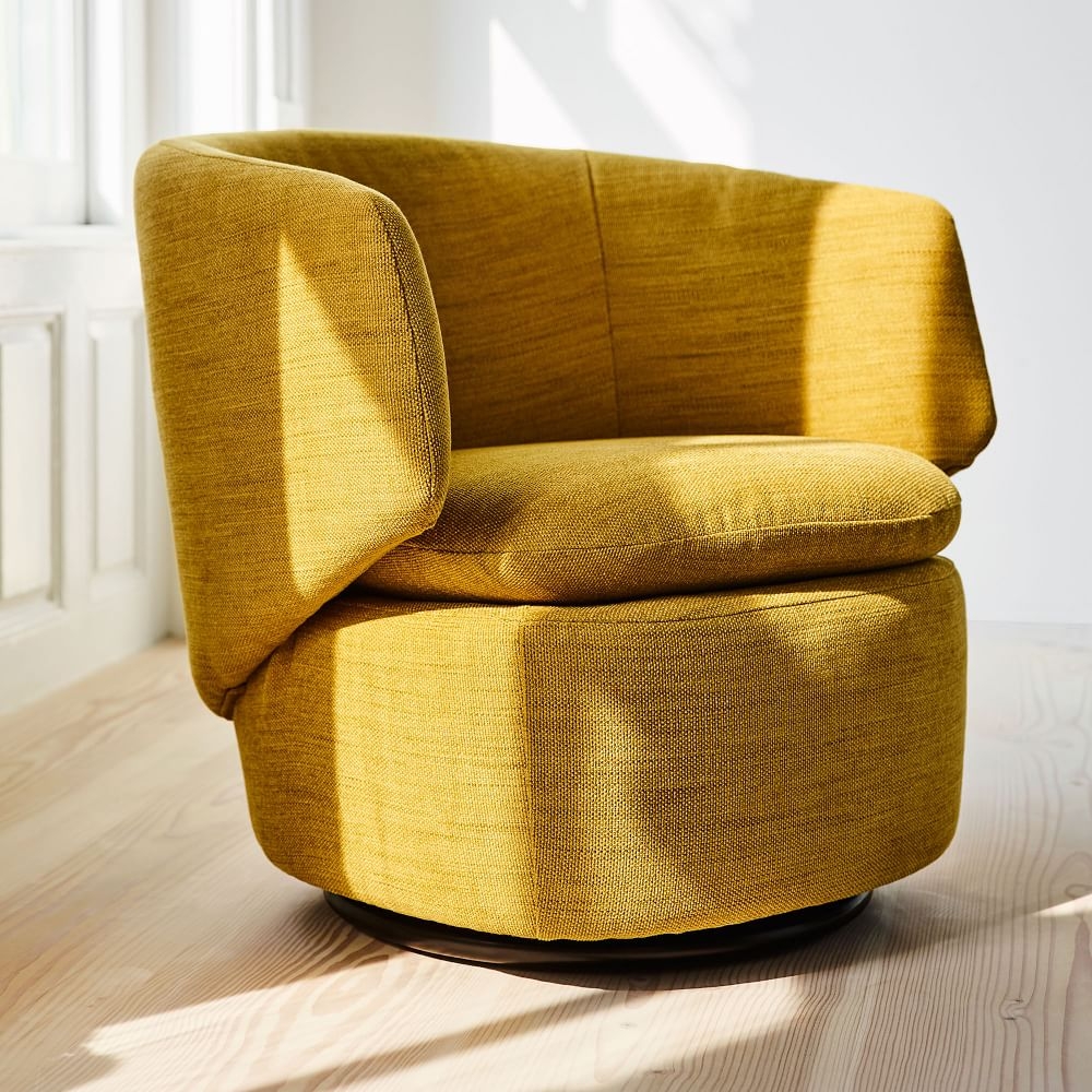 Swivel chair best sale yellow