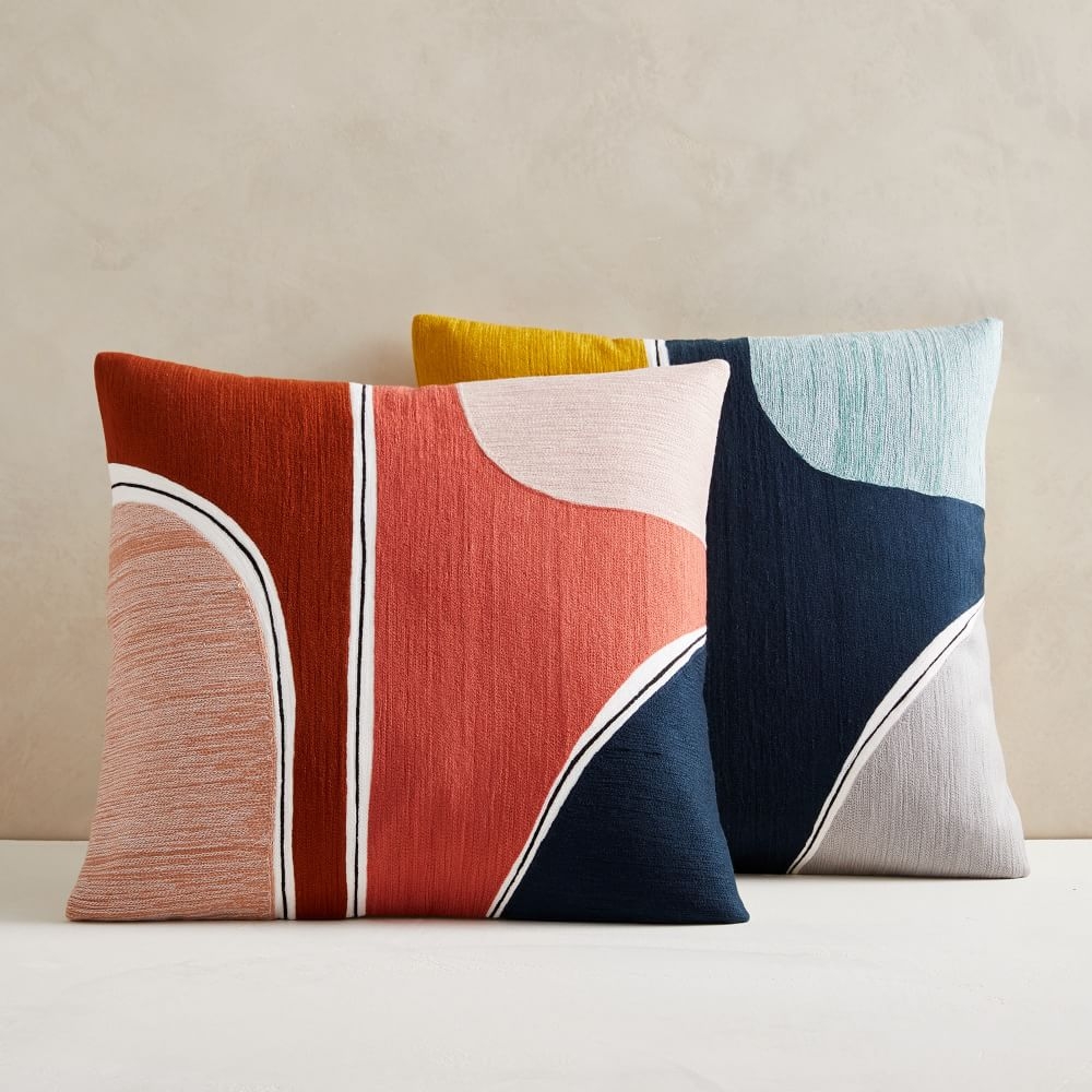 Orange throw store pillow cover