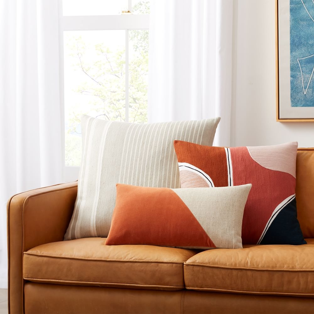 Buy online Crewel Outlined Shapes Pillow Cover now West Elm UAE UAE
