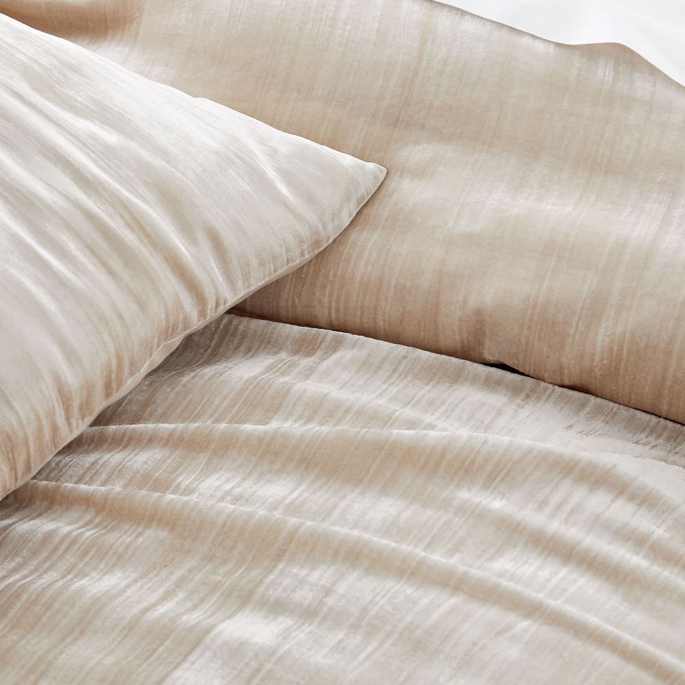 West elm crinkle velvet duvet 2025