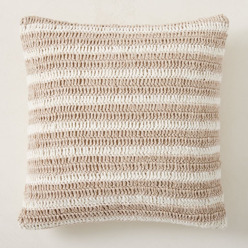 Linen sales stripe pillow