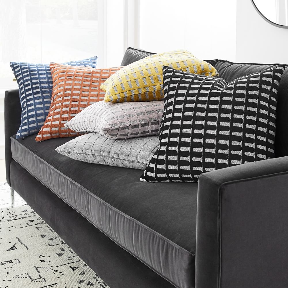 West elm leather pillow hotsell