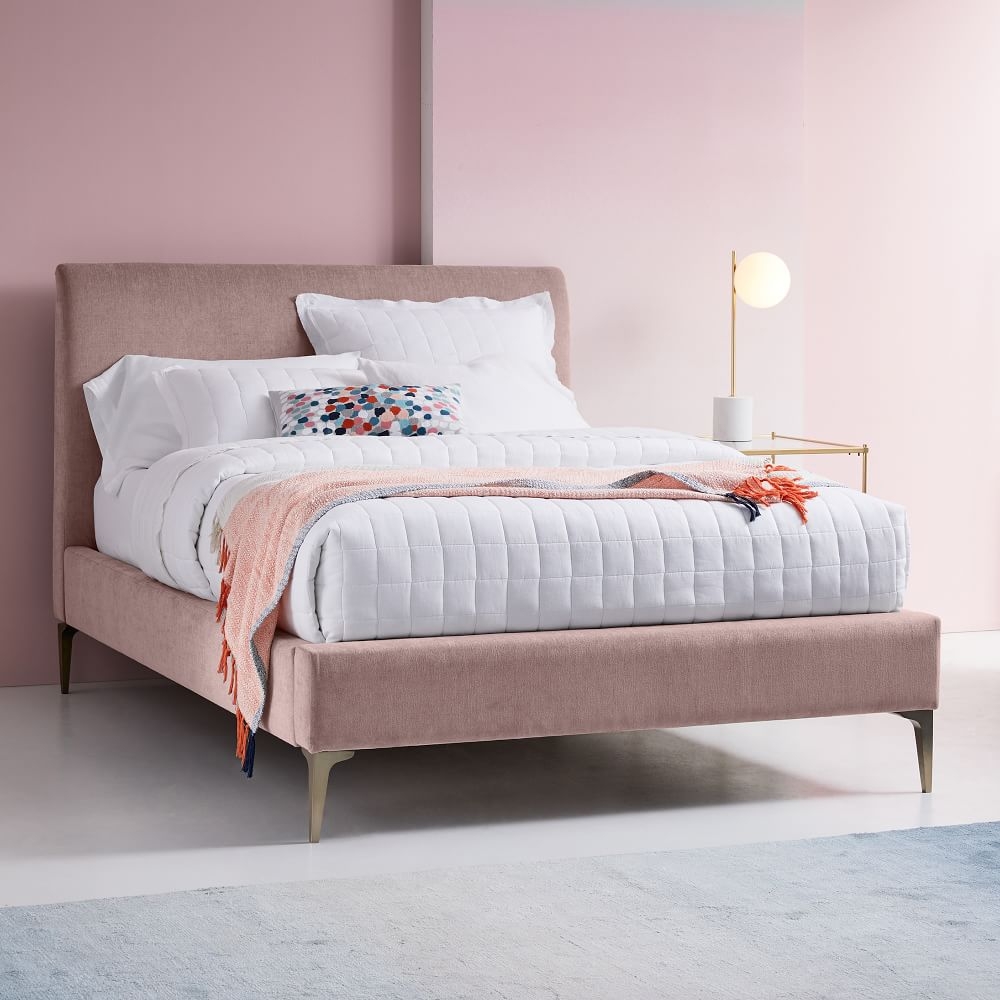 West elm andes new arrivals deco upholstered bed