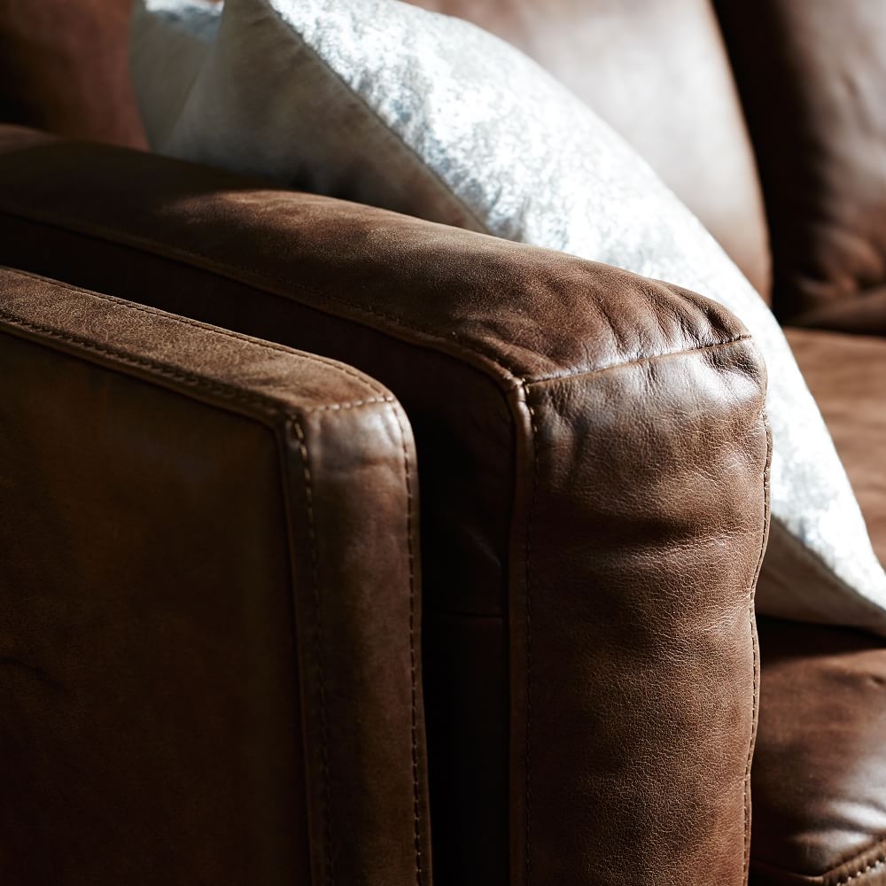 Dekalb leather shop sofa