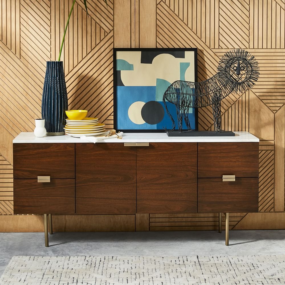 Espresso top buffet table