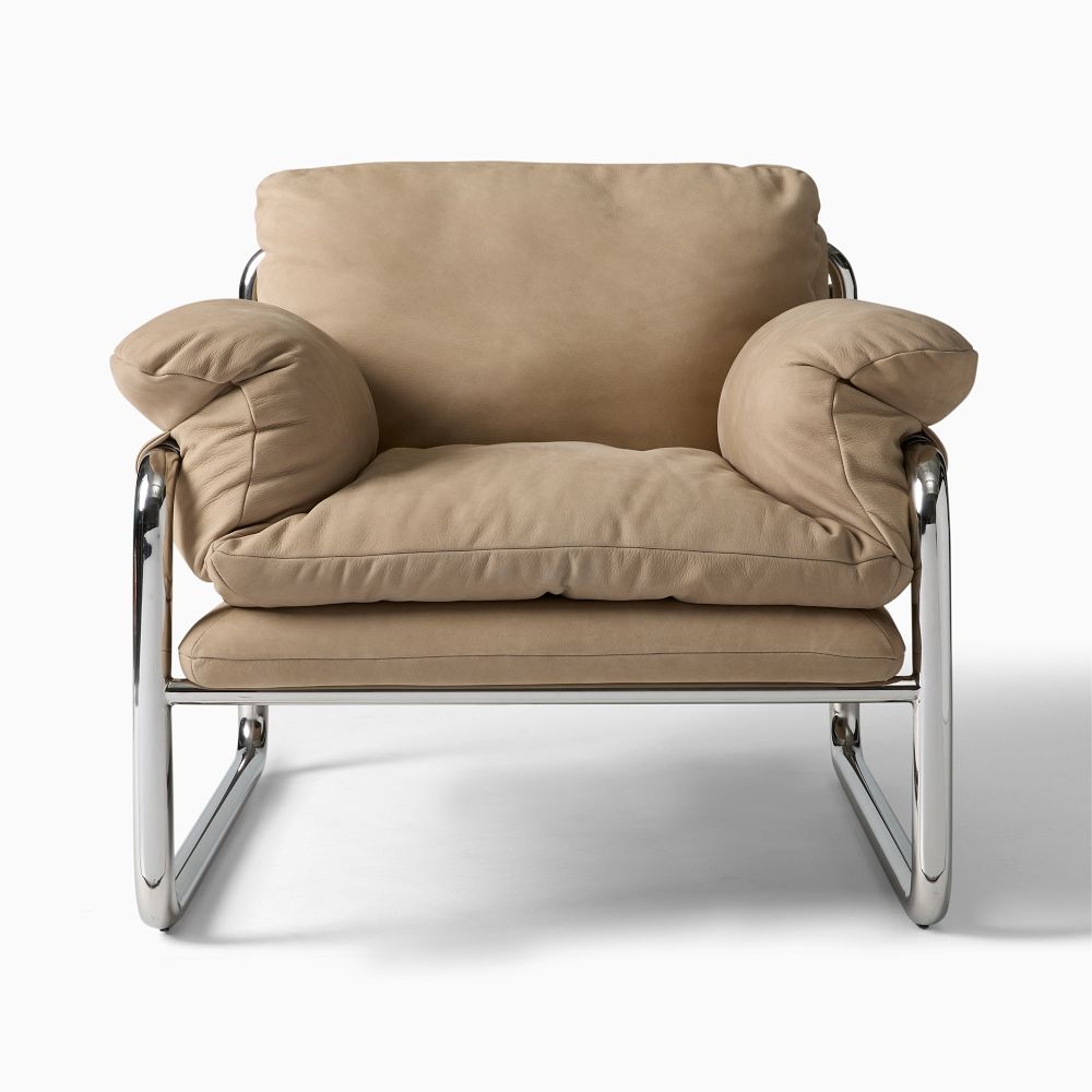 Gray leather clearance chair