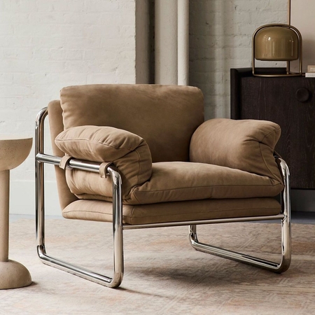 Buy online Desmond Leather Chair now West Elm UAE