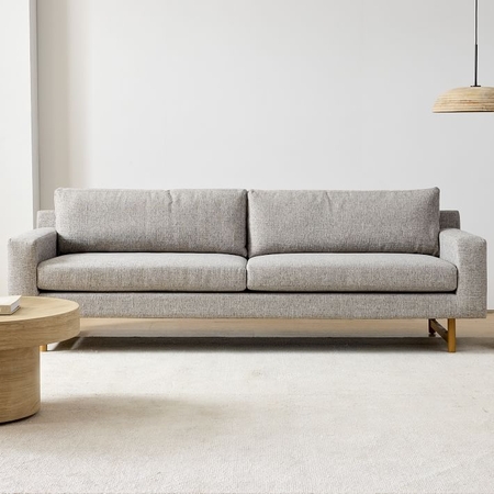 Leather sectional west shop elm