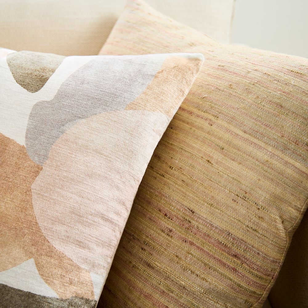 Beige and blue best sale pillows