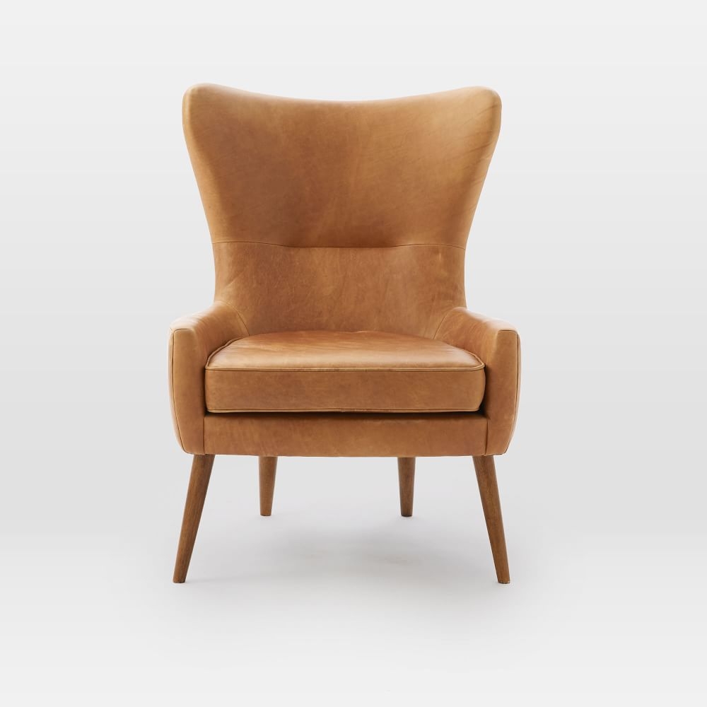 Leather wingback new arrivals armchair